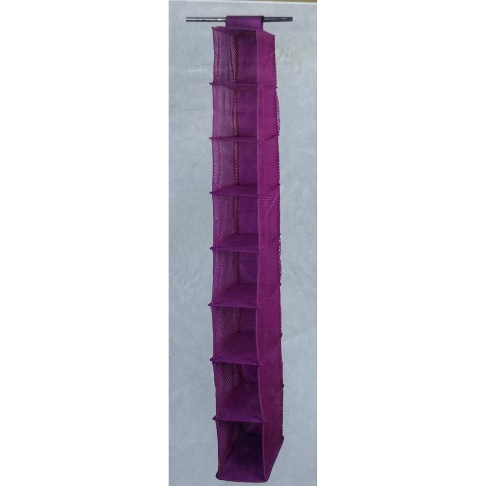 NEW 1-Pc Smart Space Eight Shelf Organizer Purple Color 5.25"L x 11.75" W x 50"H